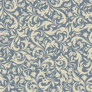 Seamless background baroque style Stock Illustration