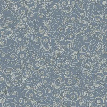 Seamless background baroque style Stock Illustration