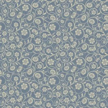 Seamless background baroque style Stock Illustration