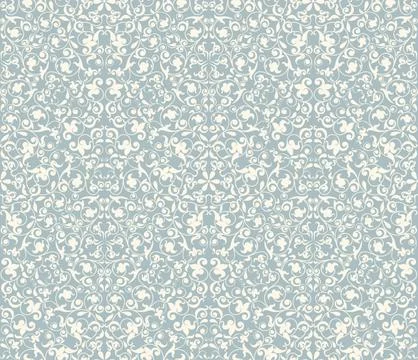 Seamless background baroque style Stock Illustration