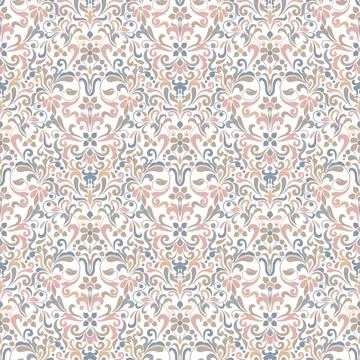 Seamless background baroque style Stock Illustration