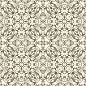 Seamless background baroque style Stock Illustration