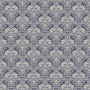 Seamless background baroque style Stock Illustration