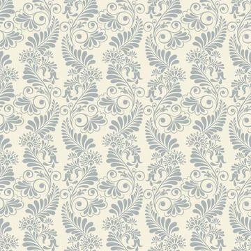 Seamless background baroque style Stock Illustration