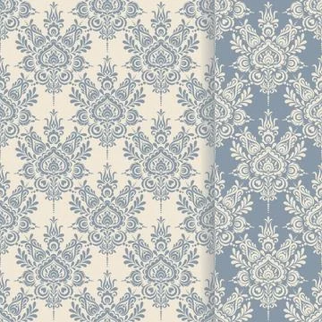 Seamless background baroque style Stock Illustration