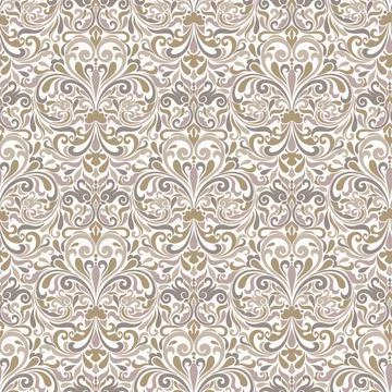 Seamless background baroque style Stock Illustration