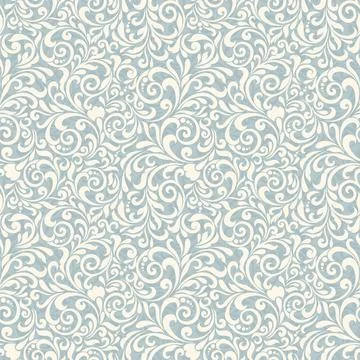 Seamless background baroque style Stock Illustration