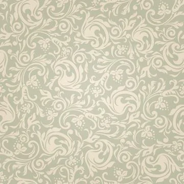 Seamless background baroque style Stock Illustration