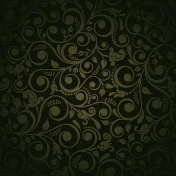 Seamless background baroque style Stock Illustration