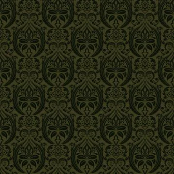 Seamless background baroque style Stock Illustration