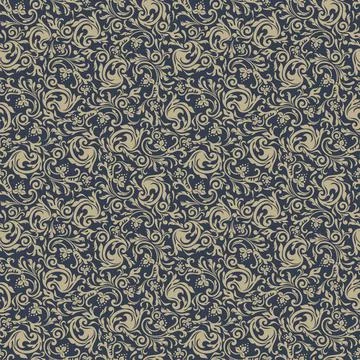 Seamless background baroque style Stock Illustration