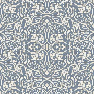 Seamless background baroque style Stock Illustration