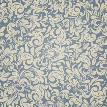 Seamless background baroque style Stock Illustration