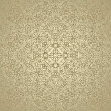 Seamless background baroque style Stock Illustration
