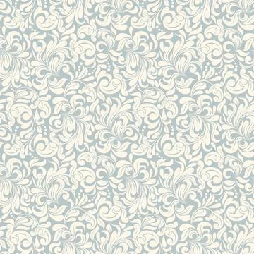 Seamless background baroque style Stock Illustration