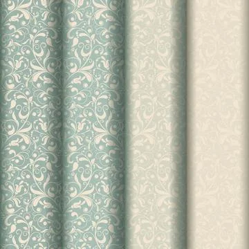 Seamless background baroque style Stock Illustration