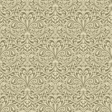 Seamless background baroque style Stock Illustration