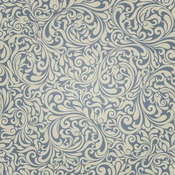 Seamless background baroque style Stock Illustration