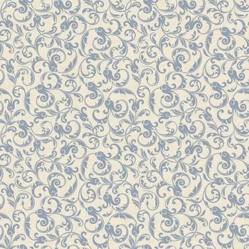 Seamless background baroque style Stock Illustration