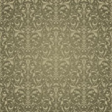 Seamless background baroque style Stock Illustration