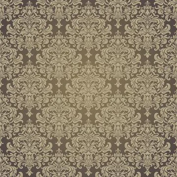 Seamless background baroque style Stock Illustration