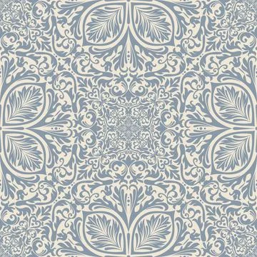 Seamless background baroque style Stock Illustration