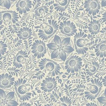 Seamless background baroque style Stock Illustration