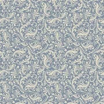 Seamless background baroque style Stock Illustration