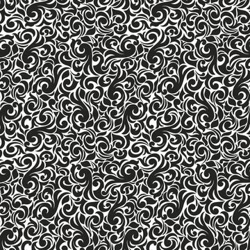 Seamless background baroque style Stock Illustration