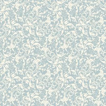 Seamless background baroque style Stock Illustration