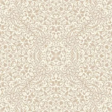 Seamless background baroque style Stock Illustration