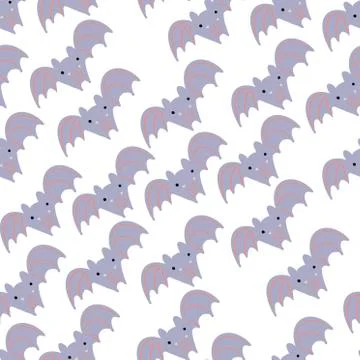 Seamless background with bats pattern Illustrazione stock