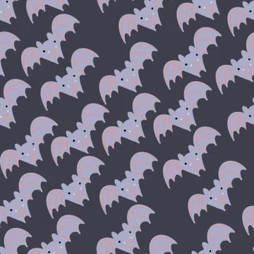 Seamless background with bats pattern Stock Illustration