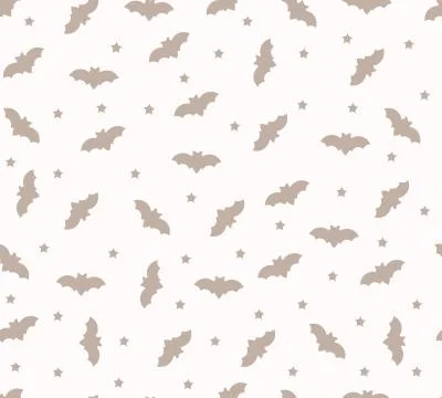 Seamless background with bats. Vector illustration. Illustrazione stock