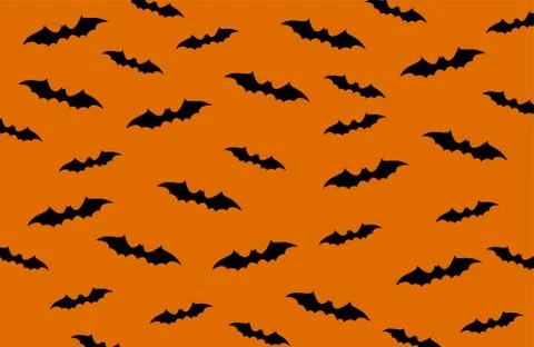 Seamless background with bats. Vector illustration.. bats background Stock Illustration