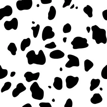 Seamless background black and white pattern Dalmatians Stock Illustration