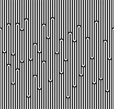 Seamless background black pattern with ramen noodles. Vector Illustrazione stock