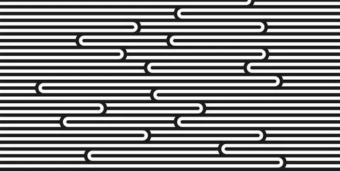 Seamless background black pattern with ramen noodles. Vector Illustrazione stock