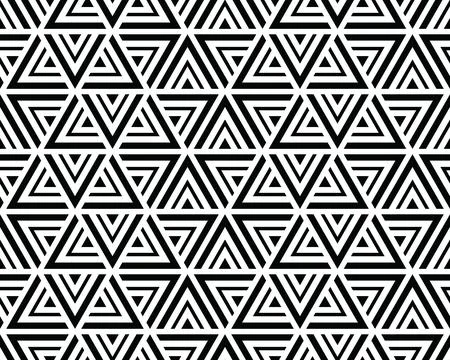 Seamless background of black polygonal pattern Stock Illustration