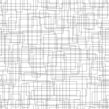 Seamless background from black rectangles with rounded corners Stock Illustration