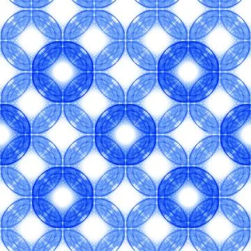 Seamless background of blue circles Stock Illustration