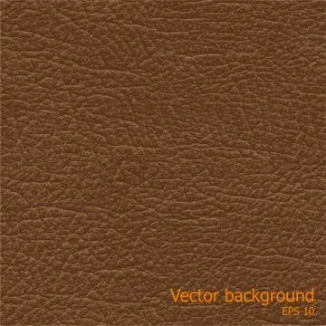 Seamless background of brown leather texture Stock Illustration