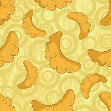 Seamless background, buns Stock Illustration