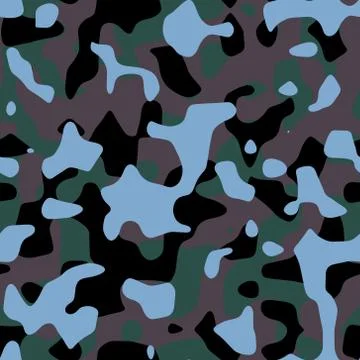 Seamless background of a camouflage pattern. computer generated graphic illus 스톡 일러스트