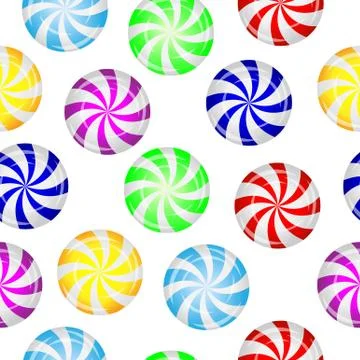 Seamless background with candies Stock Illustration