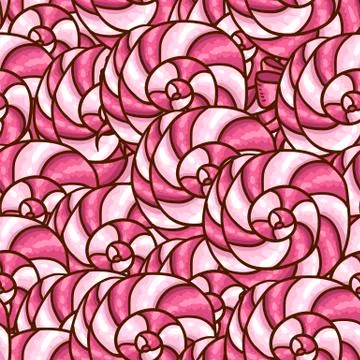 Seamless background with candy lollipop Stock Illustration