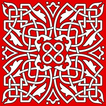 Seamless background in Celtic style Stock Illustration