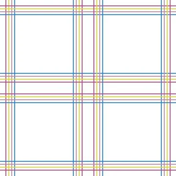 Seamless background of checkered fabric.  Multi-colored pastel tartan plaid f Stock Illustration