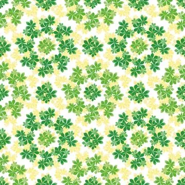 Seamless background, chestnut leaves Illustrazione stock