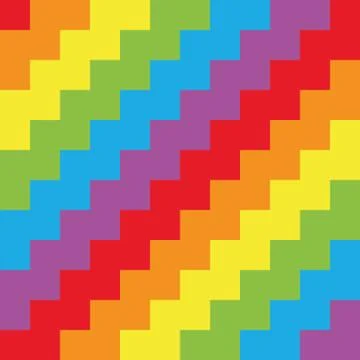 Seamless background chevron pattern in rainbow spectrum colors. Abstract vector Stockillustratie